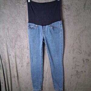 Gap 1969 Maternity Skinny Jeans Medium Indigo Full Panel Blue 29R 167881-00